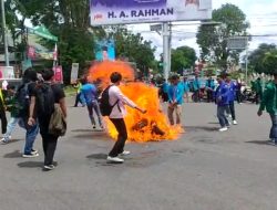 Tolak UU Cipta Kerja, Mahasiswa Jambi Demo