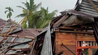 Angin Puting Beliung Hantam Pesisir Tanjab Timur