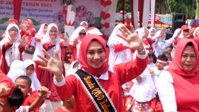 Bunda PAUD Hadiri Peringatan Hari Anak Nasional Tingkat Kabupaten Muaro Jambi