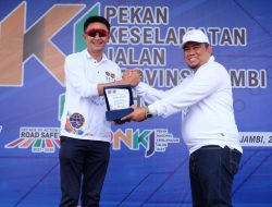 Pj Bupati Bachyuni Hadiri Senam Sehat Pekan Keselamatan Jalan