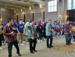 Peringati HUT ke-52 KORPRI, Pegawai Pemerintah Kota Jambi Meriahkan Acara dengan Lomba Senam Antar OPD