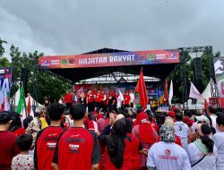 Meski di Guyur Hujan, Ribuan Masyarakat Padati Kampanye Akbar Ganjar-Mahfud di Jambi