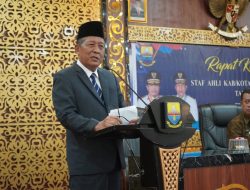Wagub Sani Harap Rakor Staf Ahli Jadi Media Wujudkan Kesejahteraan Masyarakat Provinsi Jambi