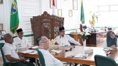 Wabup Bakhtiar Ikuti Rakor Penguatan Sinergi Antara KPK dengan Kemendagri dan Pemda Secara Virtual