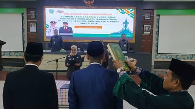 Lantik Pejabat Fungsional, Ini Pesan Pj Walikota Jambi