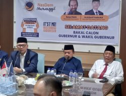 Gandeng Abdullah Sani Mendaftar di NasDem
