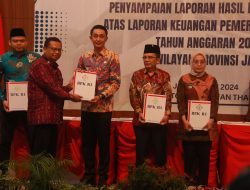 Dibawah Kepemimpinan Bachyuni Deliansyah, Pemkab Muaro Jambi Kembali Raih Opini WTP yang ke 8 Kali Berturut-turut.