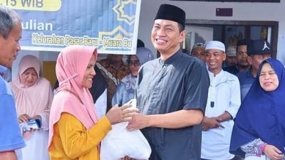 Bupati Fadhil Arief Saksikan Pemotongan Hewan Qurban dan Do’a bersama Masyarakat PKDP Batanghari