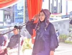 Sri Purwaningsih Menjadi Inspektur Upacara Peringatan HUT Kota Jambi Ke-78