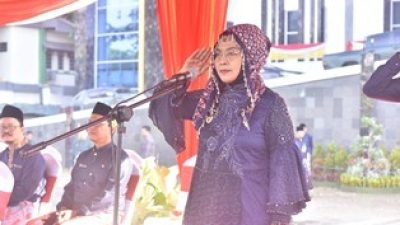 Sri Purwaningsih Menjadi Inspektur Upacara Peringatan HUT Kota Jambi Ke-78