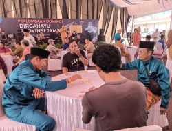 Jurnalis Mendominasi Juara Turnamen Domino HUT Jambi Ke-68 