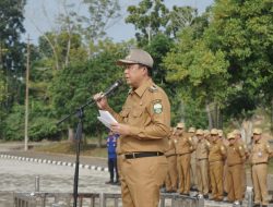 Bupati Muaro Jambi Bambang Bayu Suseno, Pimpin Upacara Perdana Gabungan