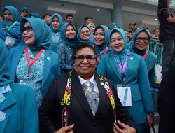 Wakil Ketua TP PKK Muaro Jambi, Novi Astrianti turut serta menghadiri Puncak Peringatan Hari Kesatuan Gerak (HKG) PKK Ke-53 dan Rakernas (X) PKK Se-Nusantara
