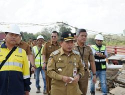 Al Haris Tinjau Progres Jalan Khusus Batubara, Kita Puas dengan Pekerjaan PT IBS