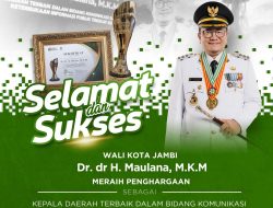 Forum Pemred Multimedia Nobatkan Wali Kota Jambi Sebagai Kepala Daerah Terbaik dalam Komunikasi Publik