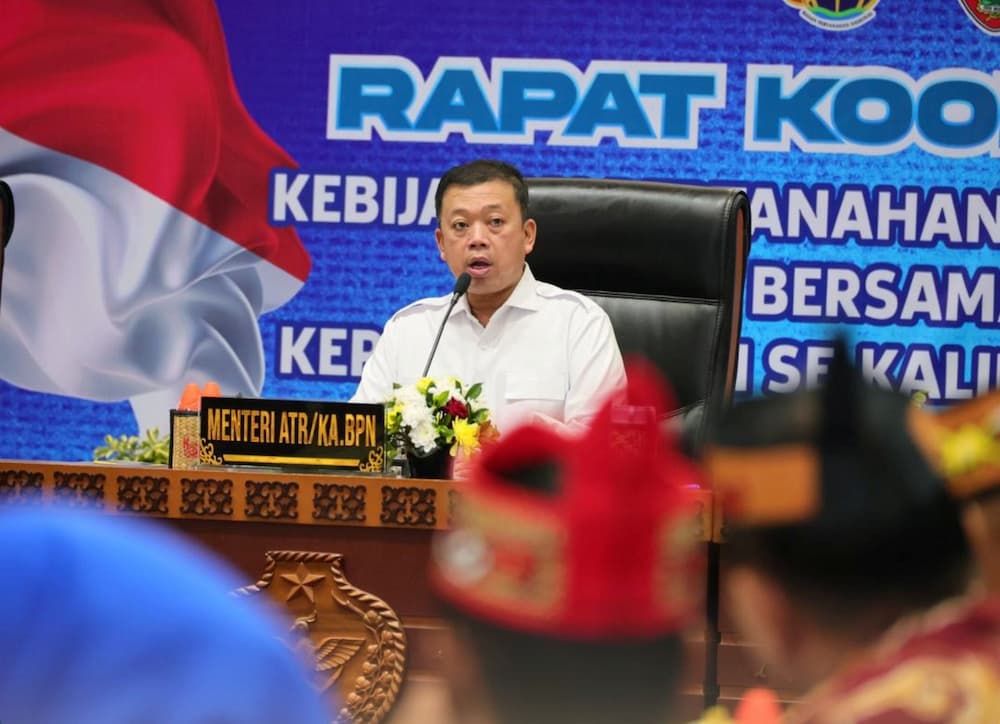 Cegah Konflik Lahan, Menteri Nusron Minta Pemda Kalteng Tuntaskan Pemutakhiran Data Sertipikat