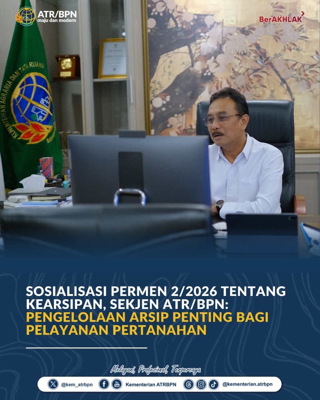Permen ATR/BPN 2/2026 Atur Penyelenggaraan Kearsipan Nasional