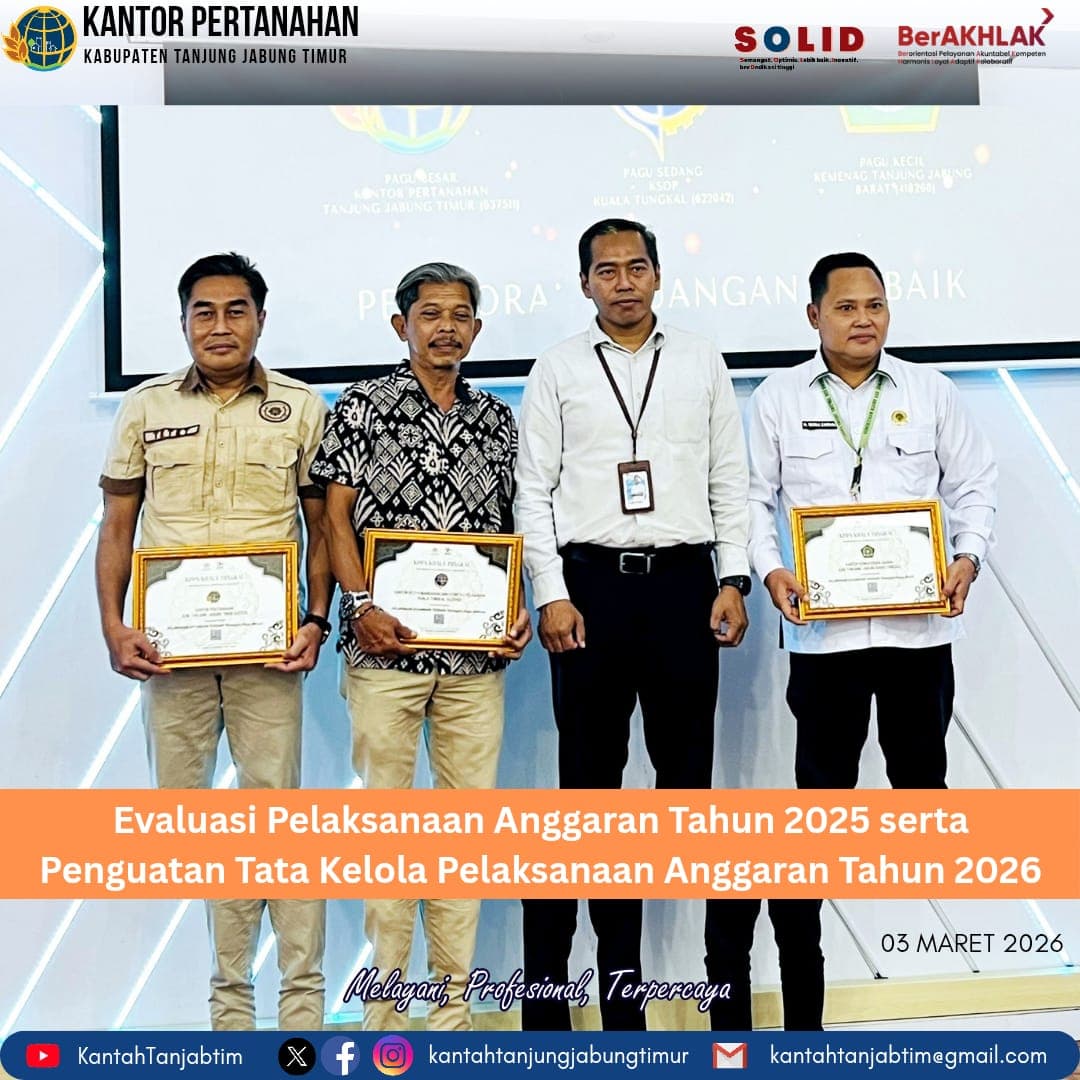 Kantah Tanjab Timur Raih Penghargaan IKPA Terbaik