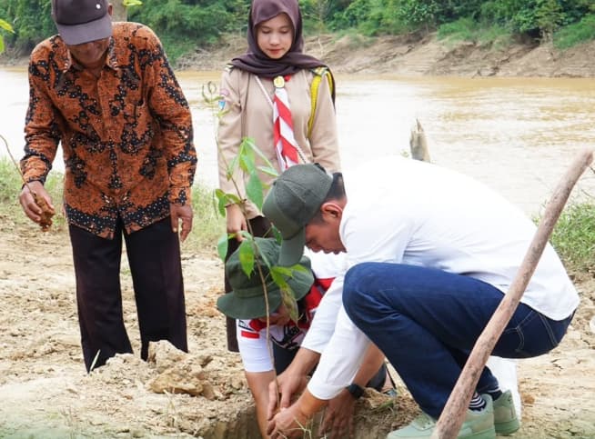 Batang Hari Ikuti Penanaman Pohon Serentak HUT Jambi ke-69