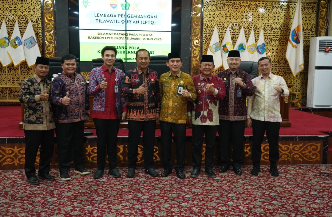 Wabup Tanjab Timur Hadiri Rakerda LPTQ Provinsi Jambi
