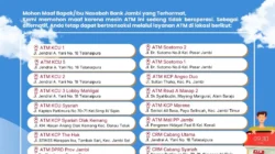 Perkuat Layanan, Bank Jambi Siapkan Penambahan Mesin ATM