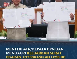 Menteri ATR dan Mendagri Percepat Integrasi LP2B dalam RTRW Daerah