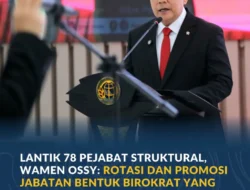 Wamen ATR/BPN Lantik 78 Pejabat, Perkuat Reformasi SDM Birokrasi