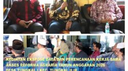 Kantah Tanjab Barat Gelar Ekspose Akses Reforma Agraria di Desa Tungkal I
