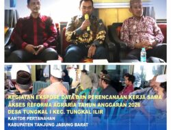 Kantah Tanjab Barat Gelar Ekspose Akses Reforma Agraria di Desa Tungkal I