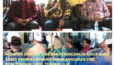 Kantah Tanjab Barat Gelar Ekspose Akses Reforma Agraria di Desa Tungkal I