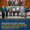 ATR/BPN Gandeng Al Washliyah Percepat Sertipikasi Tanah Wakaf Nasional